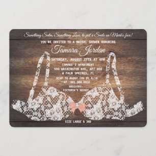 Invitation Soutien-gorge en dentelle Lingerie Douche Invitati