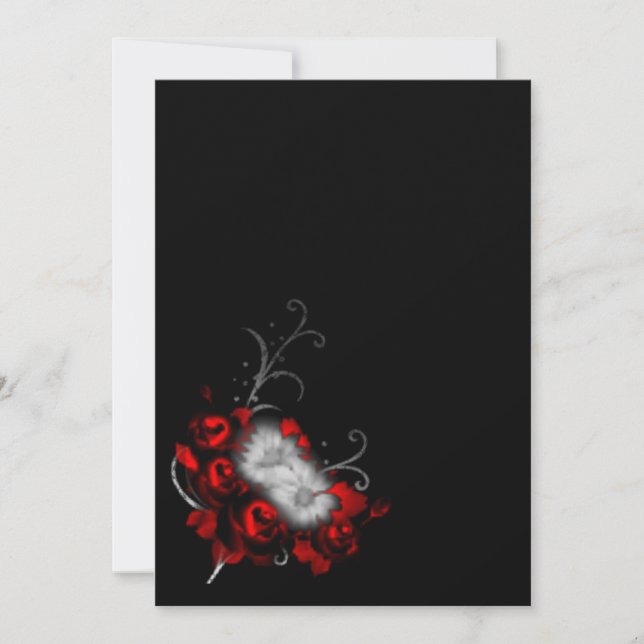 Invitation Souvenirs éternels Mariage gothique (Devant)