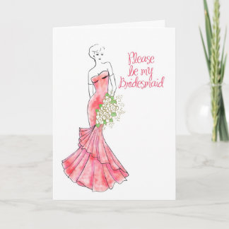 Invitation soyez ma demoiselle d'honneur