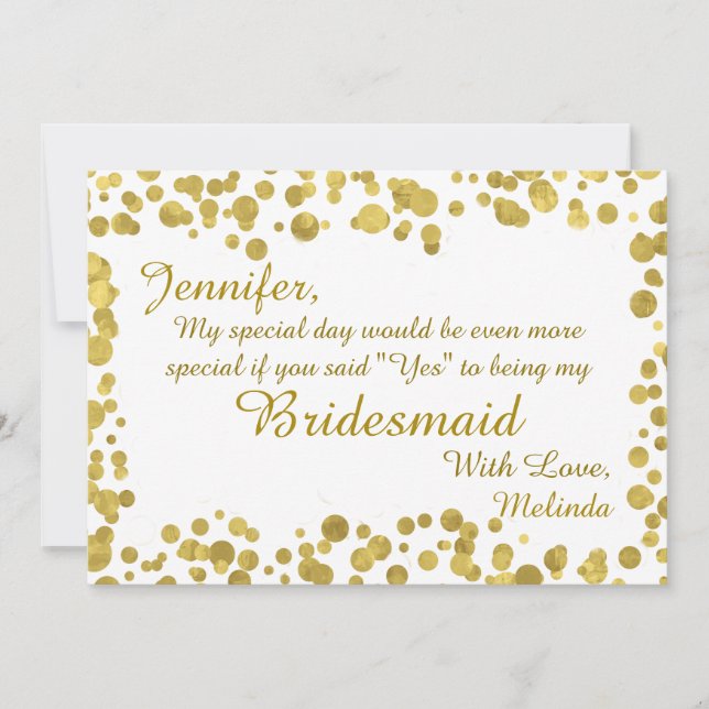 Invitation Soyez ma servante d'État | Confetti Celebration Go (Devant)