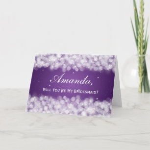 Invitation Soyez Mon Fête De Rédemptrice Étincelle Violette