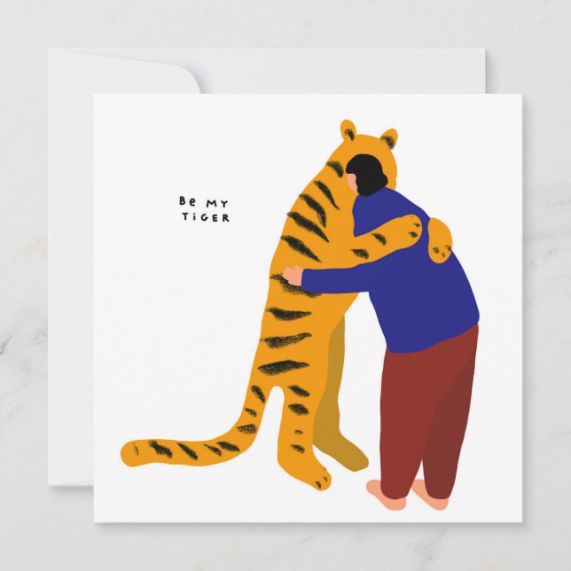 Invitation Soyez mon tigre (Devant)