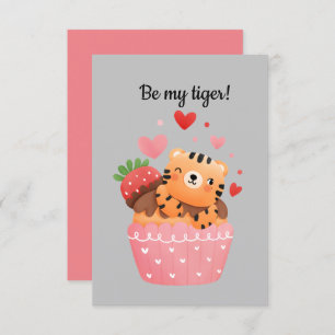 Invitation Soyez mon tigre tigresse valentine