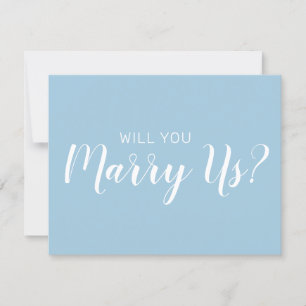Invitation Soyez notre officiant   Mariage Nous Marier Bleu P