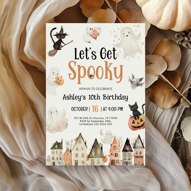 Invitation Soyons Éffrayants | Anniversaire d'Halloween (Créateur téléchargé)