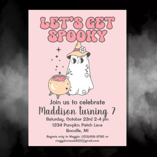 Invitation Soyons Éffrayants Super Halloween Anniversaire
