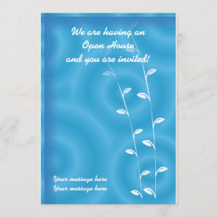 Invitation Spa de bleu de modèle d'invitation