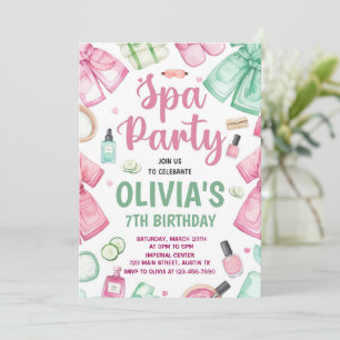 Invitation Spa fête Anniversaire Invitation, Pamper fête Anni