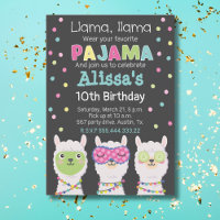 Spa llama party, pyjama de lama