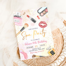 Spa Party Glitz Glam Girl Maquillage Anniversaire
