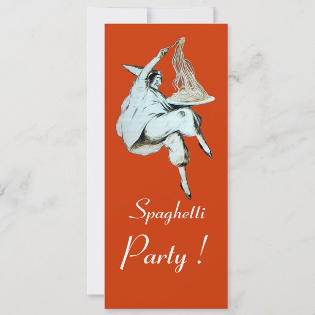 Invitation SPAGHETTI PARTY, ITALIAN KITCHEN dîner, brunch (Devant)