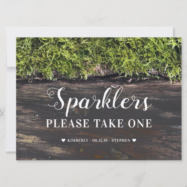 Invitation Sparklers Signaler Russe Mariage Table Card (Devant)
