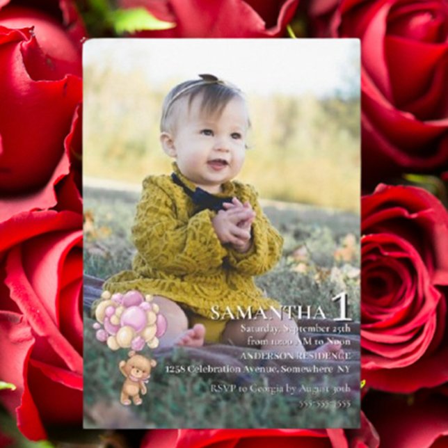 Invitation  Special 1st Birthday Celebration (Special 1st Birthday Celebration Invitation)