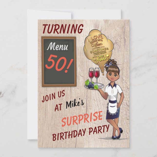 Invitation Special Big 50 Anniversaire (Devant)