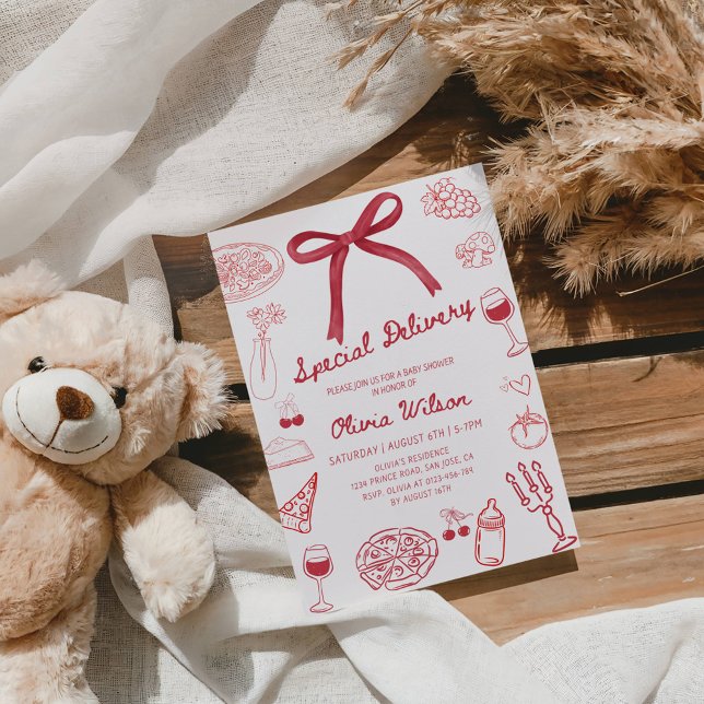 Invitation Special Delivery Baby Shower Party (Créateur téléchargé)