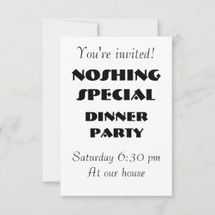 INVITATION SPÉCIAL NOSHING - Personnalisable