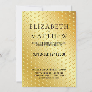 Invitation Speckle Or glamour Modèle Élégant