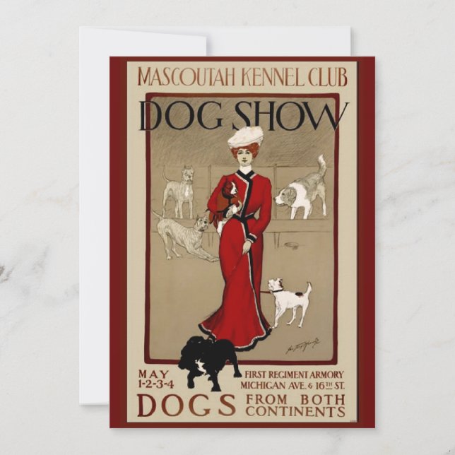 Invitation Spectacle de chiens (Devant)