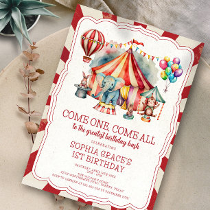 Invitation Spectacle de Cirque Carnaval à petit budget & Anim