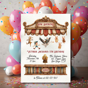 Invitation Spectacle de marionnettes de Mother Goose pour ann