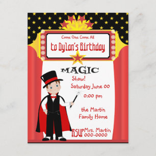 Invitation Spectacle magique