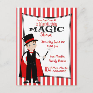 Invitation Spectacle magique