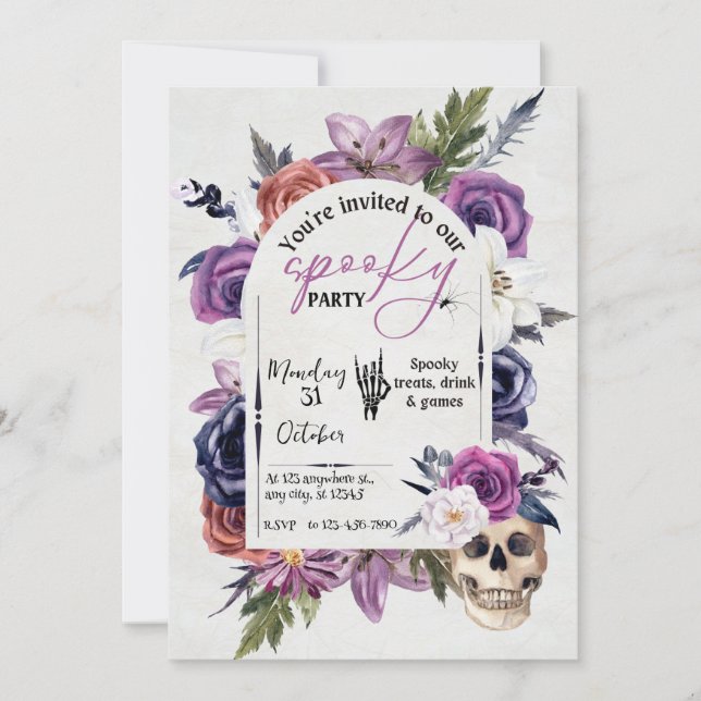 Invitation Spectaculaire épouvantable - Rejoignez-nous si vou (Devant)