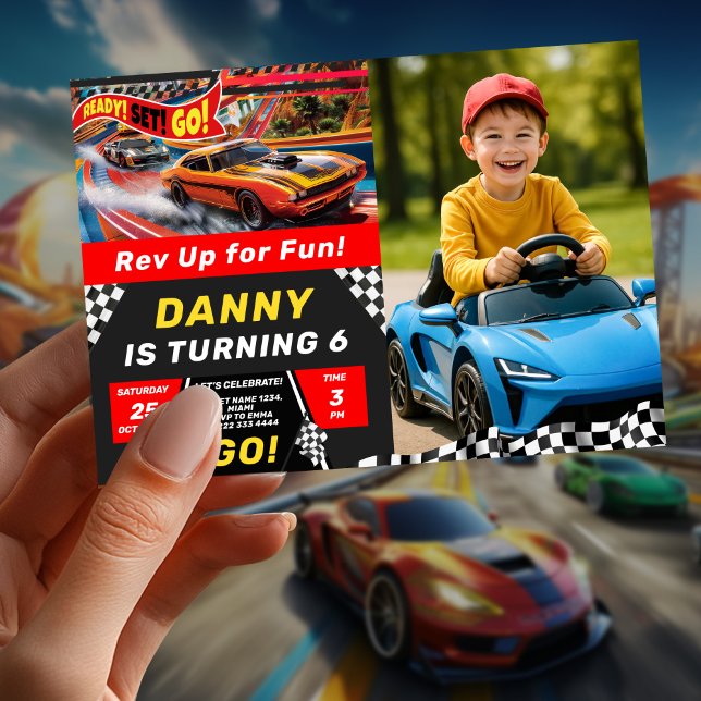 Invitation Speed Party Rechercher les amateurs de voiture (Créateur téléchargé)