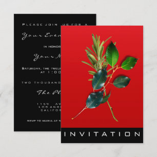 Invitation Spices Chef Italien Dîner Maison Rouge Vin Vert