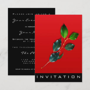 Invitation Spices Chef Italien Dîner Maison Rouge Vin Vert