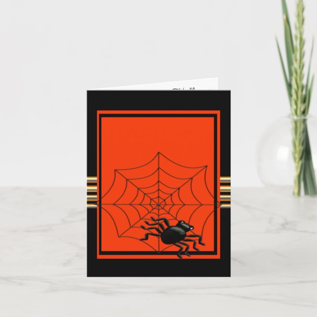 Invitation Spider Halloween (Devant)