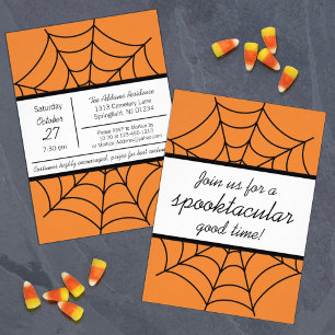 Invitation Spider Web Spooktacular Party