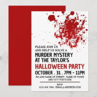 Splatte de sang, Meurtre Mystère Fête d'Halloween