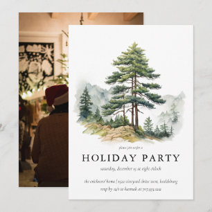 Invitation Splendeur hiver Noël Arbre de Noël Fête