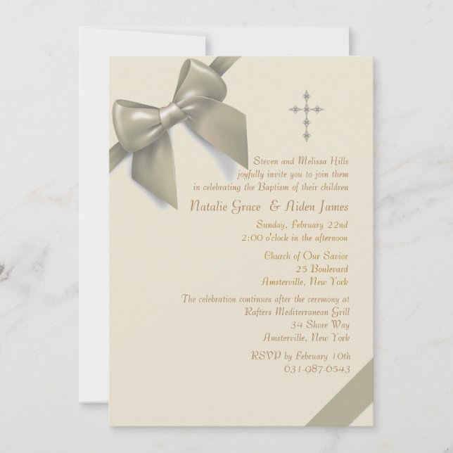 Invitation splendide d'arc (Devant)