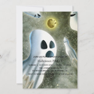 Invitation Spooktacular Dark Haunted House Halloween Party