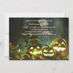Invitation Spooktacular Dark Haunted House Halloween Party