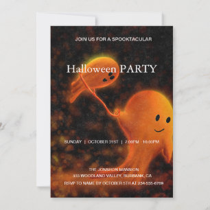 Invitation Spooktacular Dark Haunted House Halloween Party