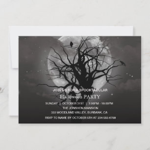 Invitation Spooktacular Dark Haunted House Halloween Party