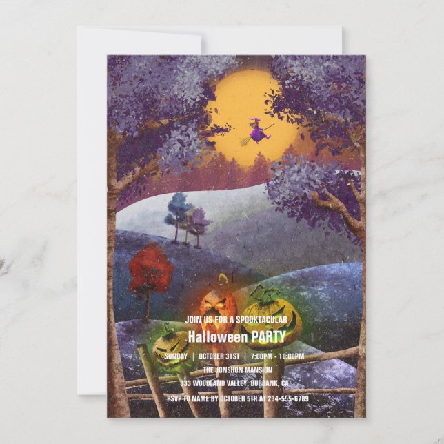 Invitation Spooktacular Dark Haunted House Halloween Party I (Devant)