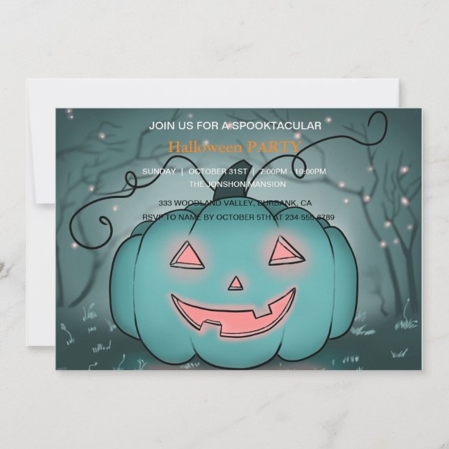 Invitation Spooktacular Dark Haunted House Halloween Party I (Devant)