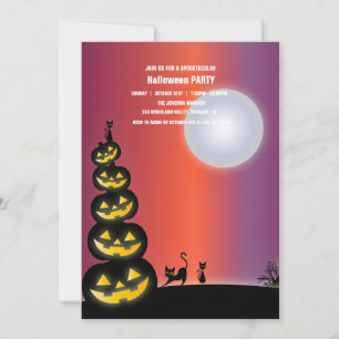 Invitation Spooktacular Dark Haunted House Halloween Party I
