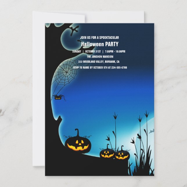 Invitation Spooktacular Dark Haunted House Halloween Party I (Devant)