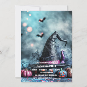 Invitation Spooktacular Dark Haunted House Halloween Party I