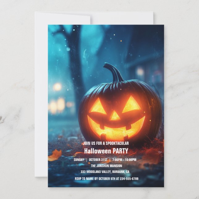 Invitation Spooktacular Dark Haunted House Halloween Party I (Devant)