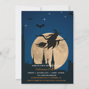 Invitation Spooktacular Dark Haunted House Halloween Party I
