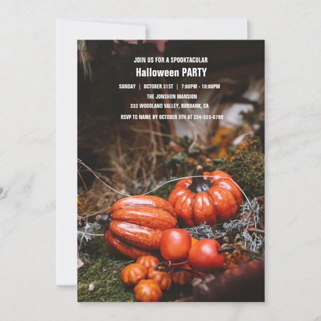 Invitation Spooktacular Dark Haunted House Halloween Party I (Devant)