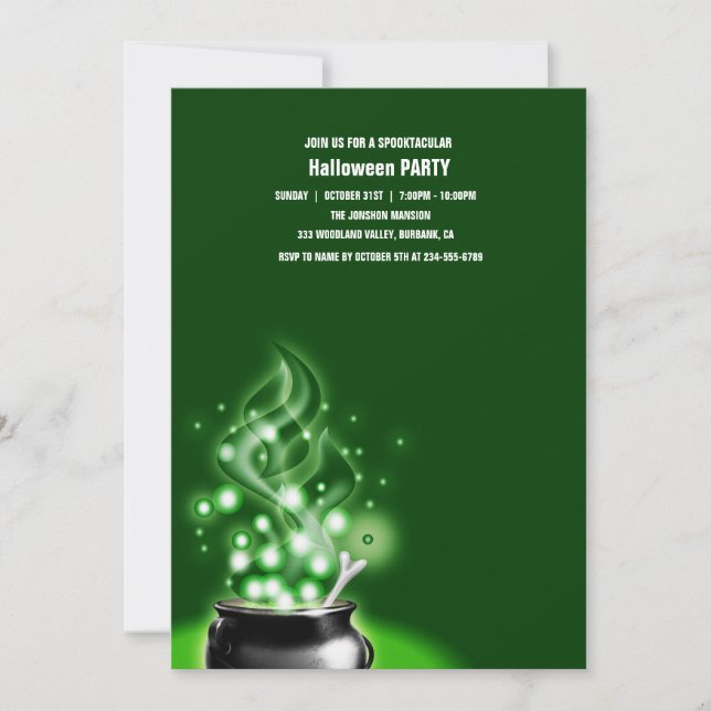 Invitation Spooktacular Dark Haunted House Halloween Party I (Devant)