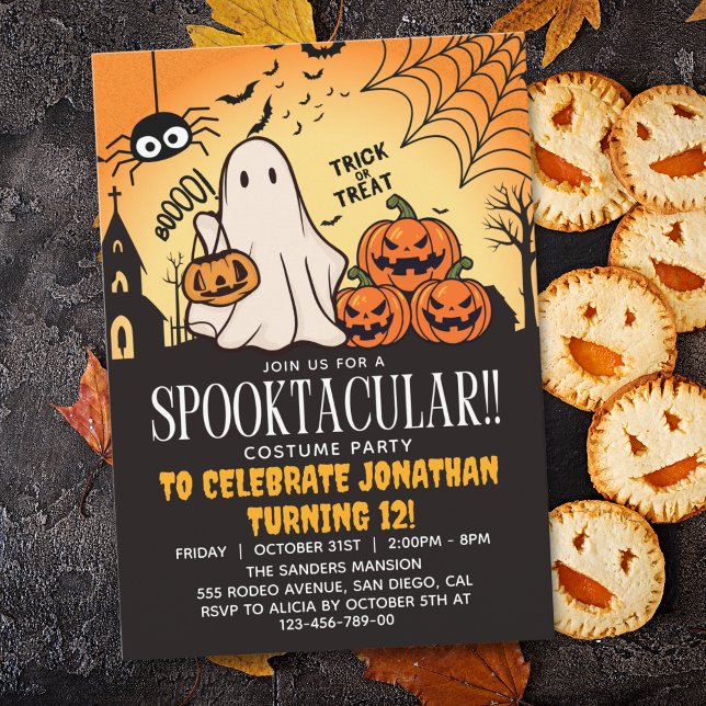 Invitation Spooktacular Halloween Birthday Kids (Créateur téléchargé)