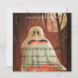 Invitation Spooktacular Haunular House Halloween Parti fantôm